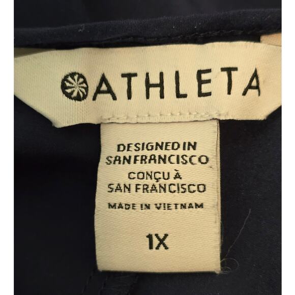 Athleta Sleeveless Racerback Lightweight High-Low Blue Presidio Dress1X - Picture 5 of 6